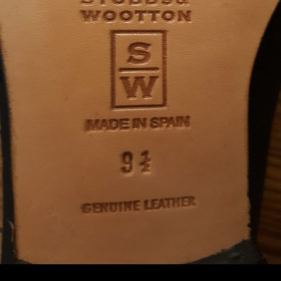 Stubbs & Wootton Screw U Velvet Flats W9.5 - Picture 4 of 6
